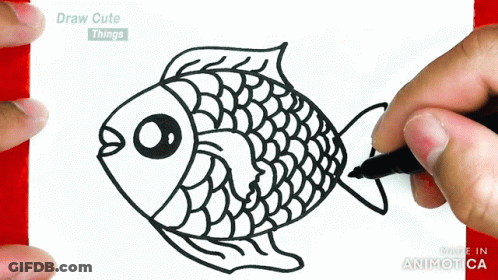Rooster With Words As GIF
