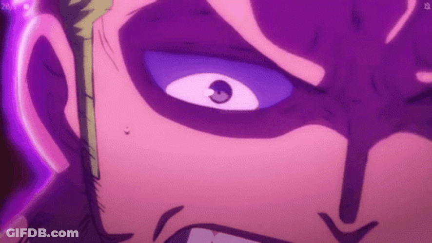 Roronoa Zoro Controlling Enma Power GIF