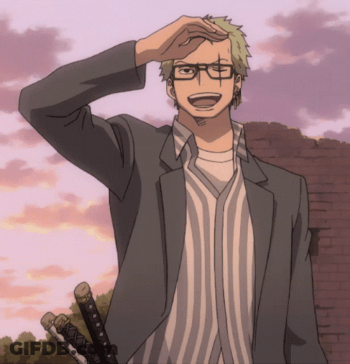 Roronoa Zoro Looking Far Away GIF