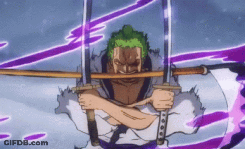 Roronoa Zoro Luffy Haki GIF
