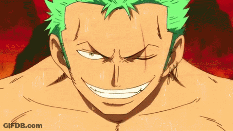 Roronoa Zoro Pulling Out Swords GIF