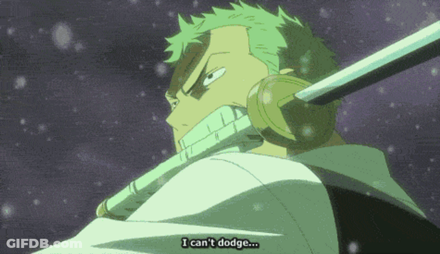 Roronoa Zoro Ricocheting Attacks GIF