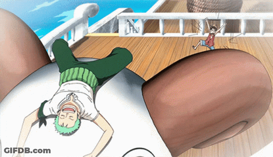 Roronoa Zoro Sleeping And Snoring GIF
