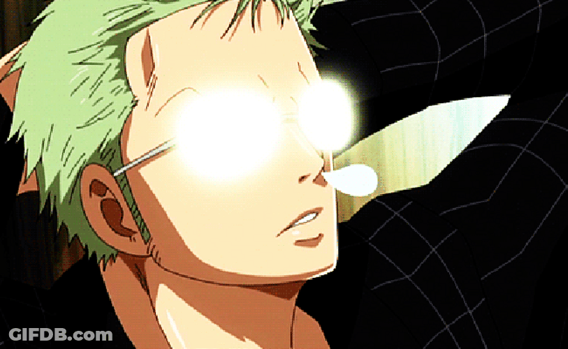 Roronoa Zoro With Shiny Shades GIF