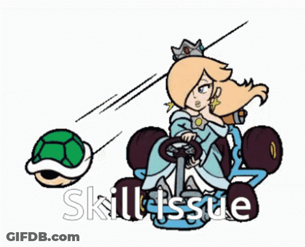 Rosalina Kart Ride Skill Issue GIF