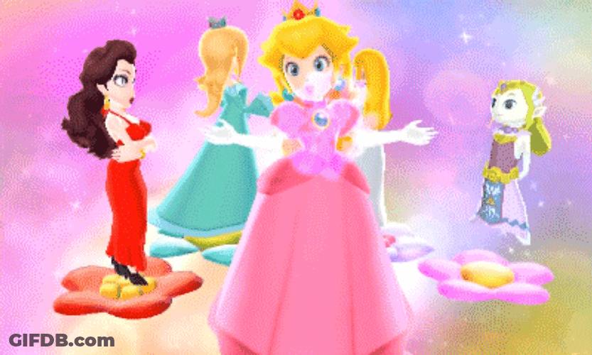 Rosalina Princess Characters Spin Dancing GIF