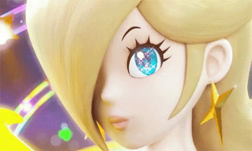 Rosalina Sparkling Pretty Blue Eyes GIF