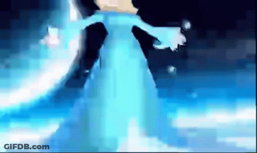 Rosalina Waving Magic Wand Releasing Birdie GIF