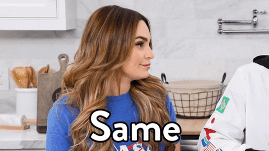 Rosanna Pansino Hands Up Same GIF