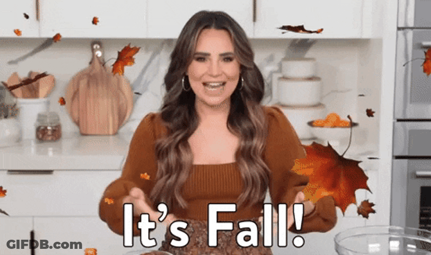 Rosanna Pansino It's Fall Leaf GIF