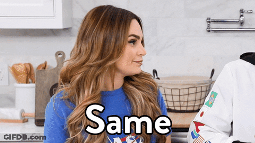 Rosanna Pansino Same Raise Hand GIF