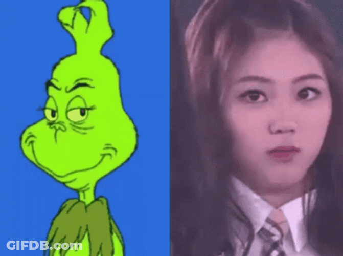 Rose Has A Grinch Smile GIF