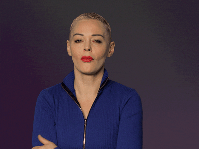 Rose McGowan Yawning GIF