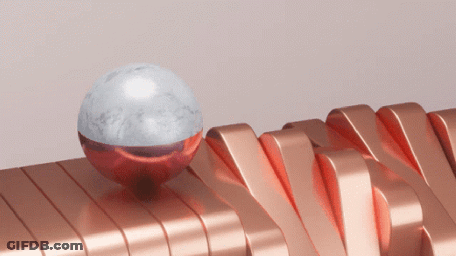Rosegold Ball Perfect Loop GIF