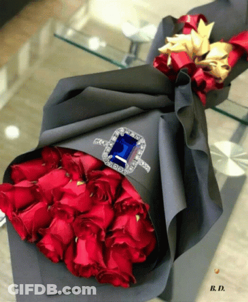 Roses Bouquet Gift GIF