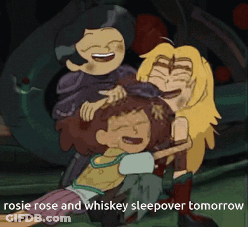Rosie Rose Whiskey Sleepover Tomorrow GIF