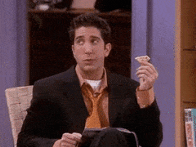 Ross Geler Eating Crackers Snacks GIF