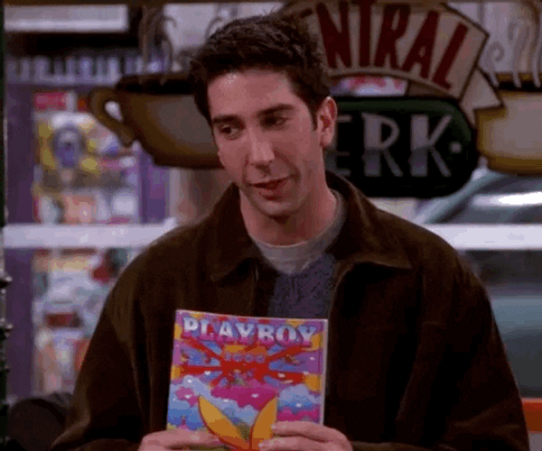 Ross Geller Love Emoji Self Pat GIF