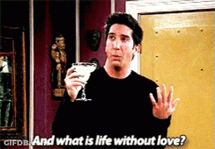 Ross Geller What Is Love GIF