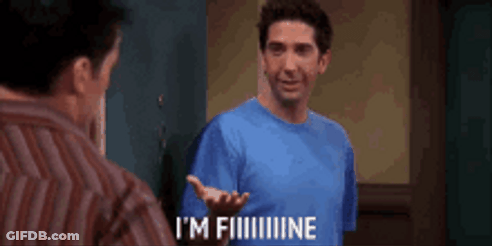Ross Saying Its Fine GIF