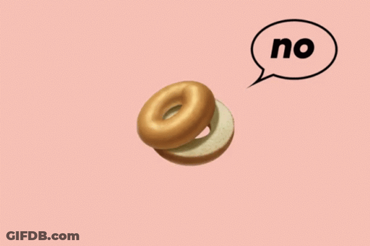 Rotating Double Bagel GIF