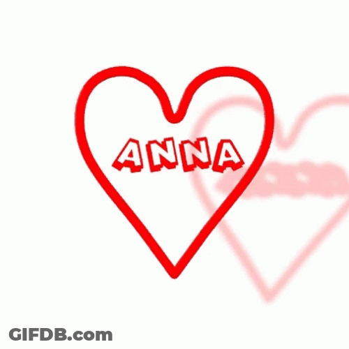 Rotating Heart And Anna GIF