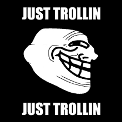 Rotating Just Trolling Face GIF