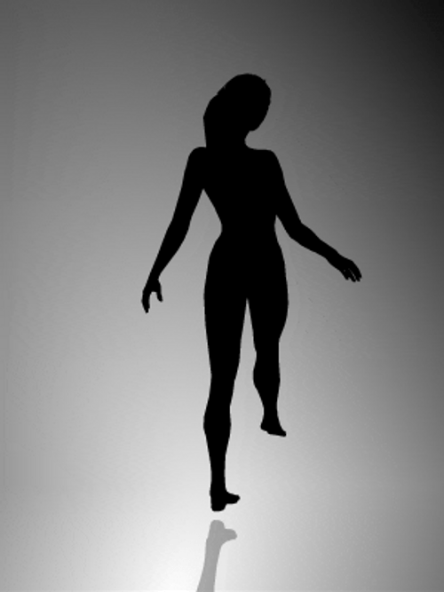 Rotating Lady Illusion GIF
