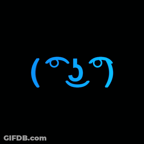 Rotating Lenny Face GIF