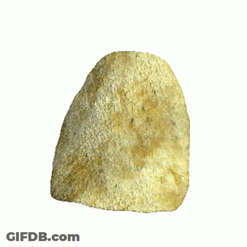 Rotating Lone Chip Cartoon GIF