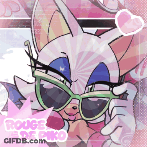 Rouge De Piko Wearing Green Sunglasses GIF