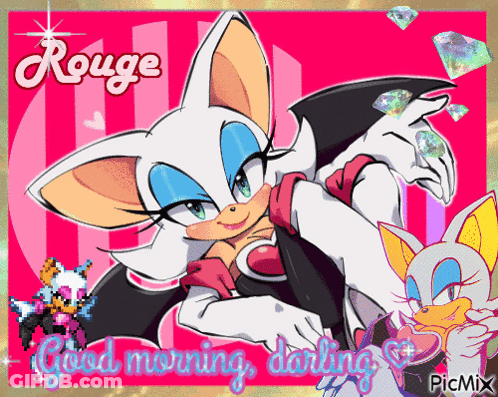 Rouge From Sonic Good Morning Darling GIF