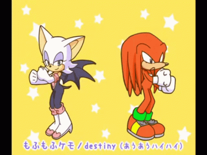 Rouge The Bat And Knuckles Dancing GIF