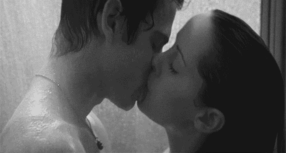 Rough Shower Kiss GIF