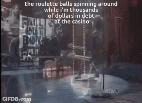 Roulette Balls Spinning While Thousands In Debt Fall Out Boy GIF