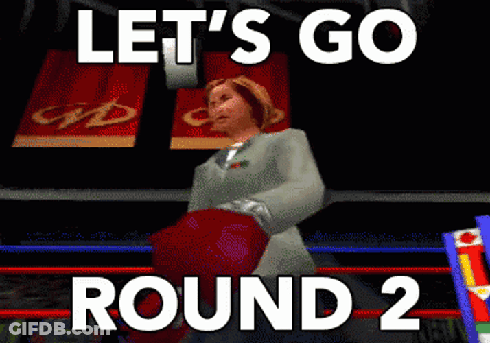 Round 2 Video Game Female Boxer GIF