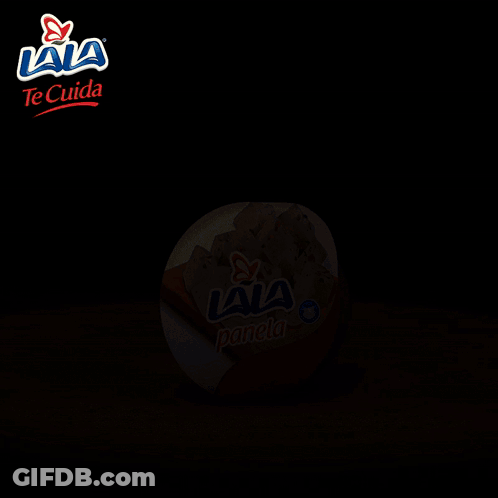 Round Container Of Lala Panela On Cutting Board GIF