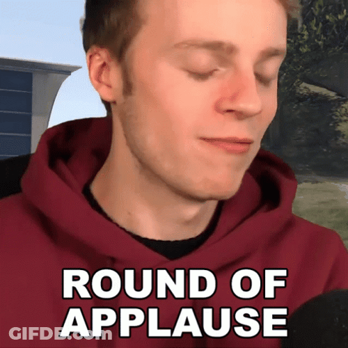 Round Of Applause Streamer GIF