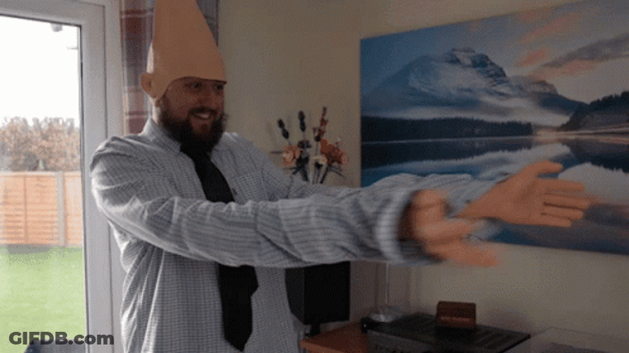 Round Of Applause Wide Arms GIF