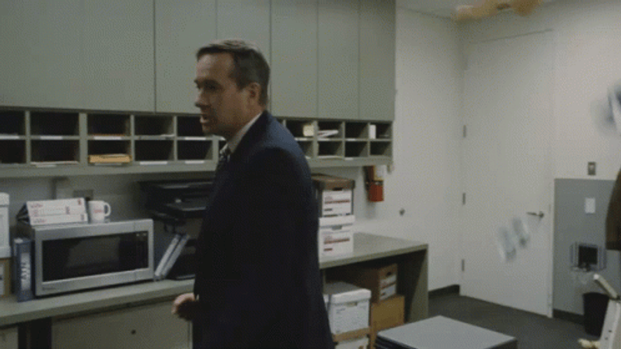 Roundhouse Kick Office Table GIF
