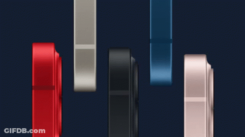 Row Of Different Colored Objects GIF