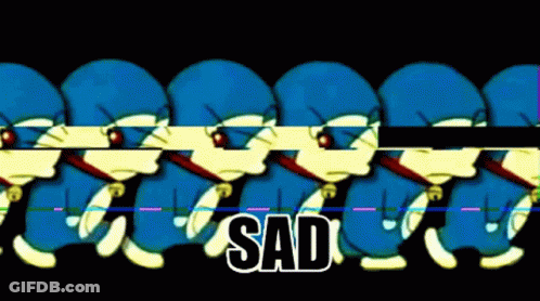 Row Of Doraemon Characters Saying Sad GIF