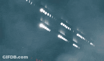 Row Of Lights Lit Up With Numbers 0000 GIF