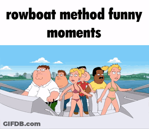 Rowboat Method Funny Moments Peter Griffin Family Guy On Boat GIF