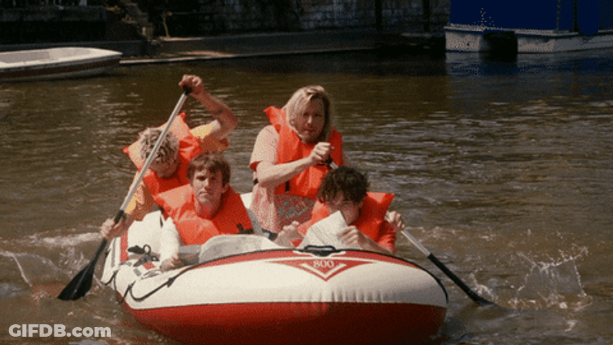 Rowing Machine Form As Team GIF
