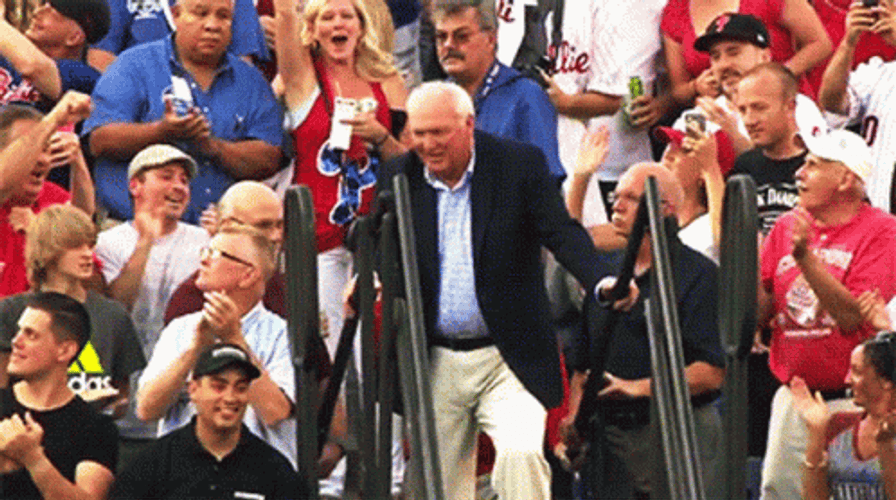 Roy Halladay In The Audience GIF
