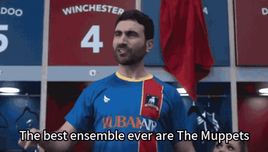 Roy Kent Ted Lasso Best Ensemble Ever Are The Muppets GIF