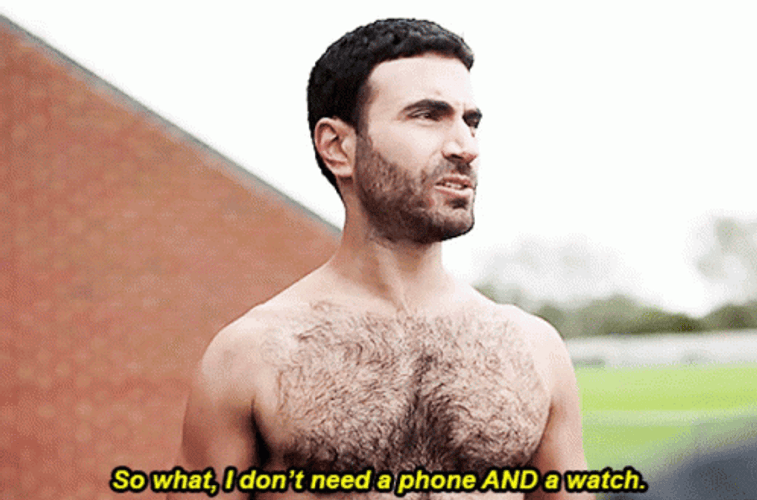 Roy Kent Ted Lasso Don't Need A Phone And A Watch GIF