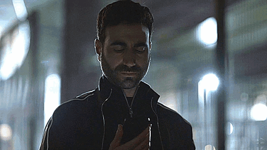 Roy Kent Ted Lasso Scary Look Phone Light GIF