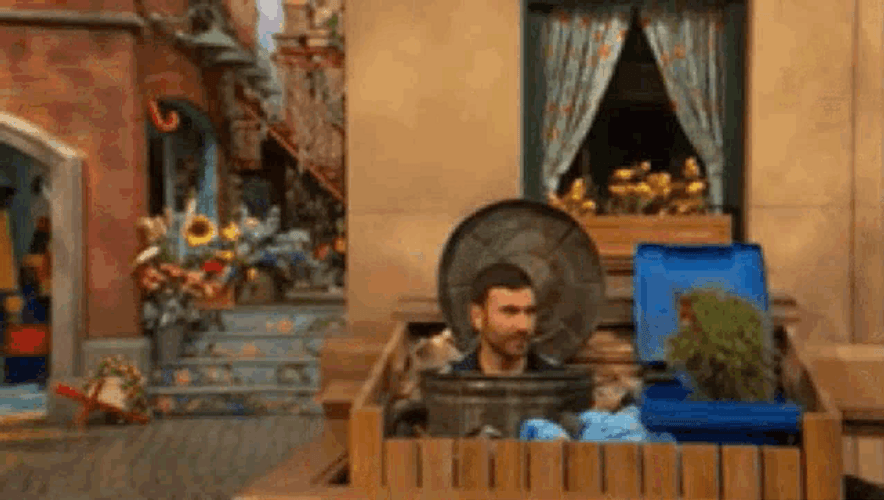 Roy Kent Ted Lasso Sesame Street Grover GIF